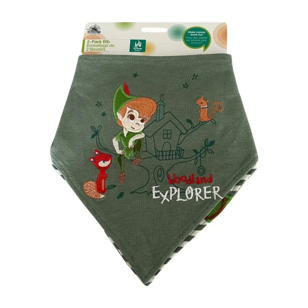 Disney Store Peter Pan Bib Set for Baby